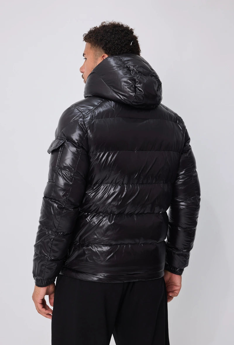 Dames Glanzend Donsjack - Stijlvol & Warm