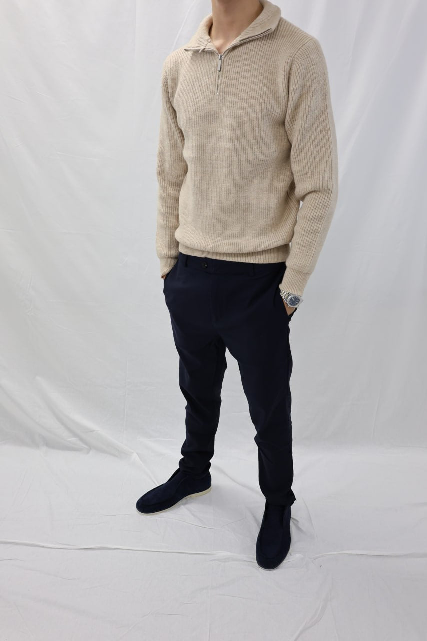 The Babas Wool Zip Knit